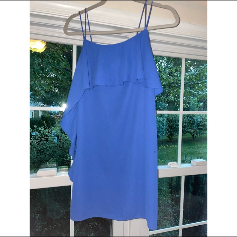 Asymmetric Ruffle Dress